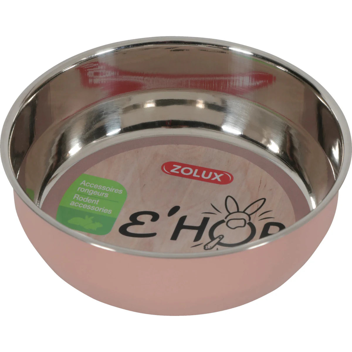 Zolux Ehop Inox Bowl - Pink / 400 ml