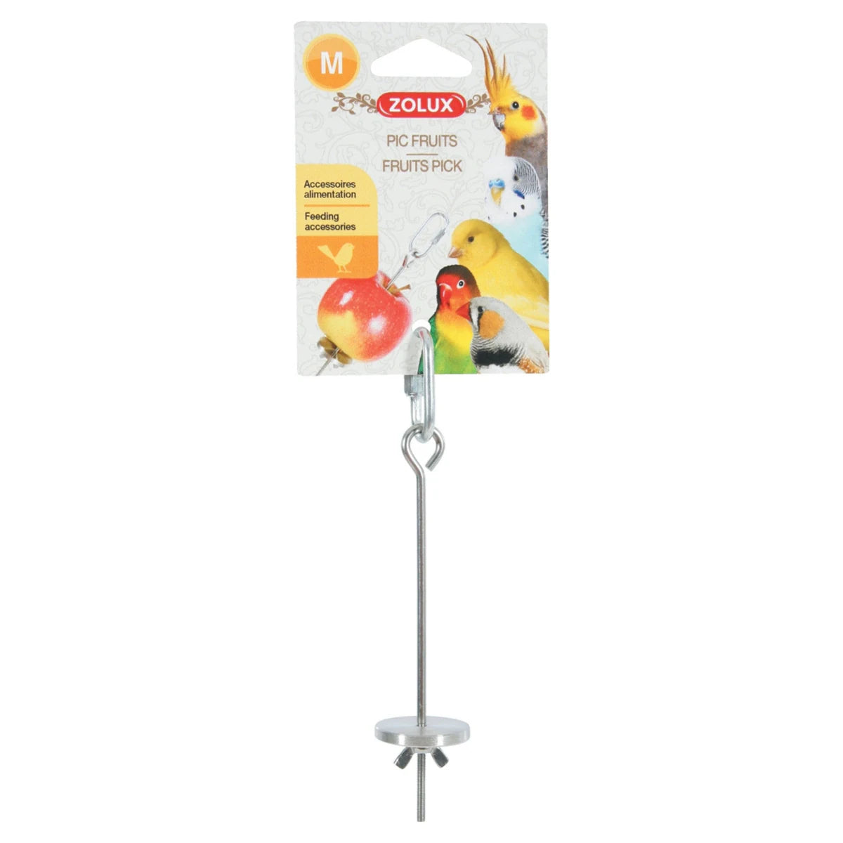 Zolux Hanging Metal fruit Pick For Birds - additional product view