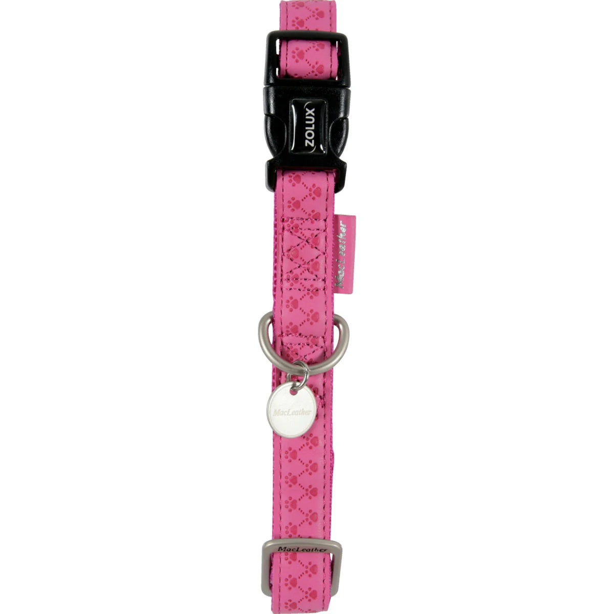 Zolux Macleather Adjustable Collar - Fuchsia · 10 mm