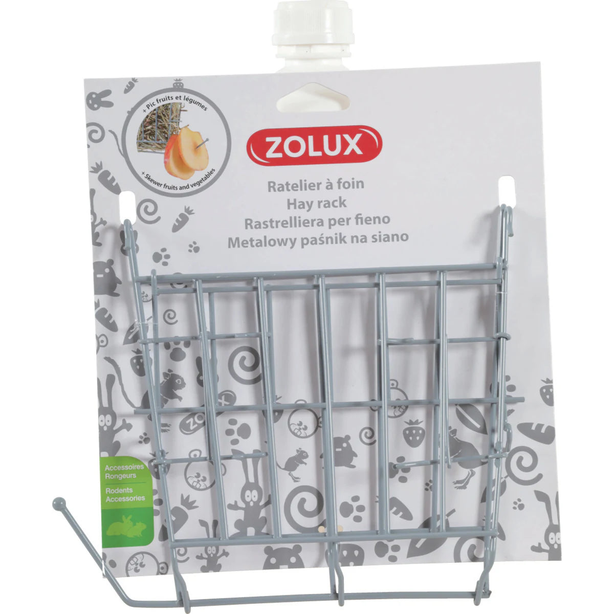 Zolux Metal Hay Rack - Grey