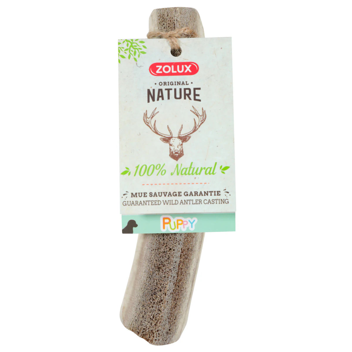 Zolux Natural Deer Antler for Puppy - One Size
