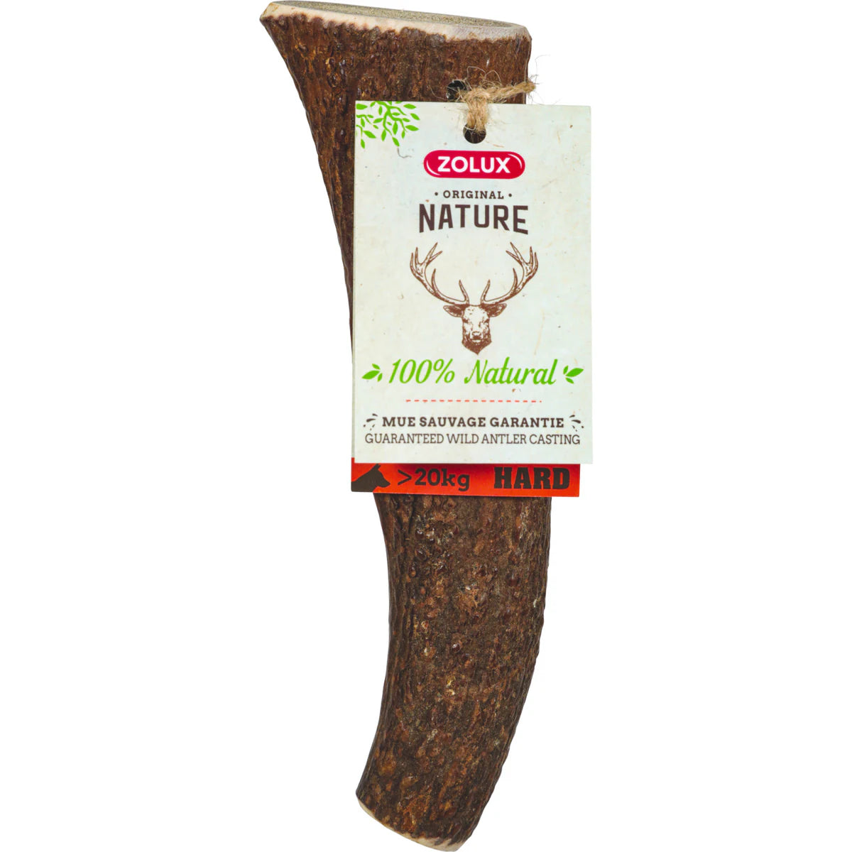 Zolux Natural Deer Antler Hard for Dogs Over 20 kg - Over 20 kg