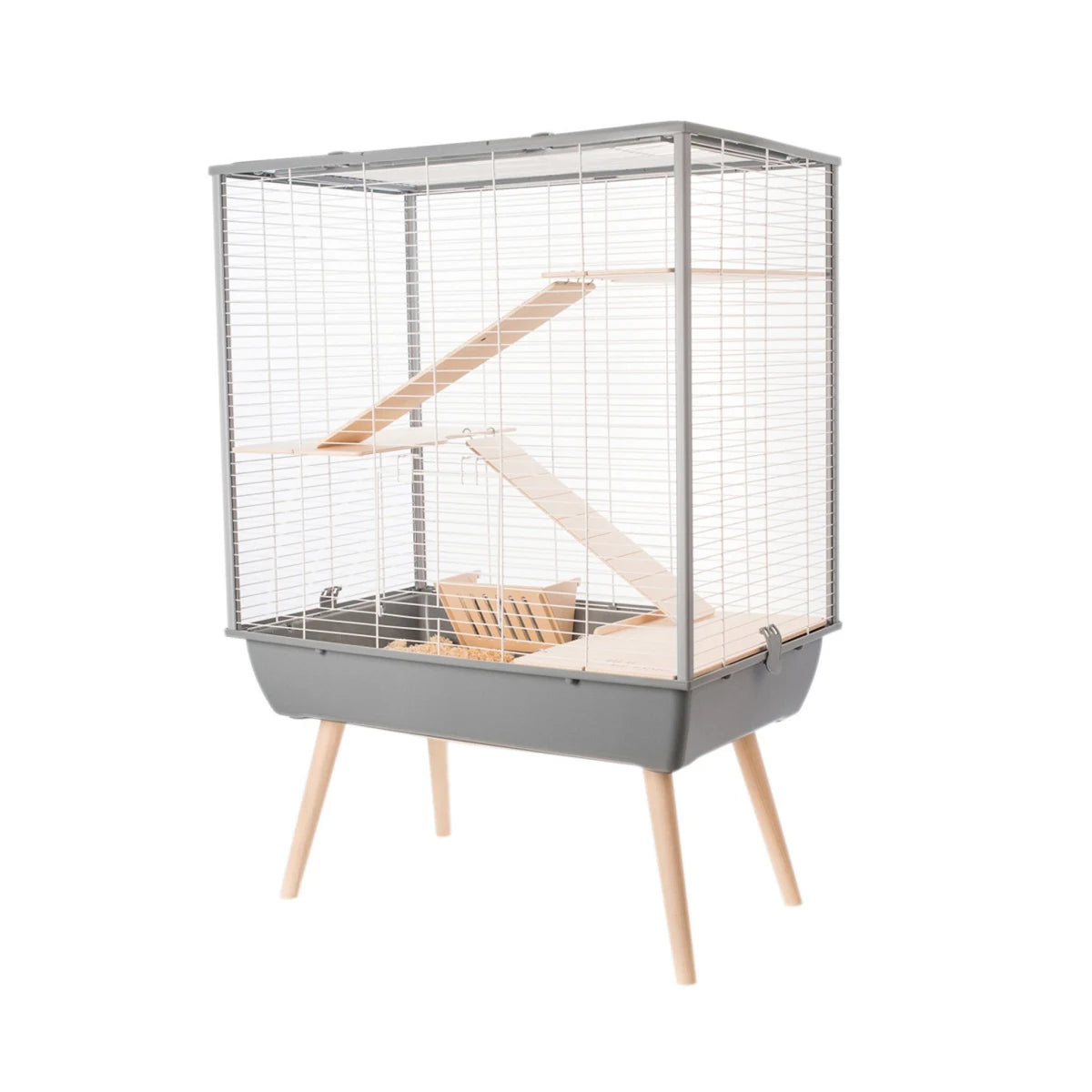 Zolux Neo Cosy Large Rodents Cage Multiple Colors Available - Grey
