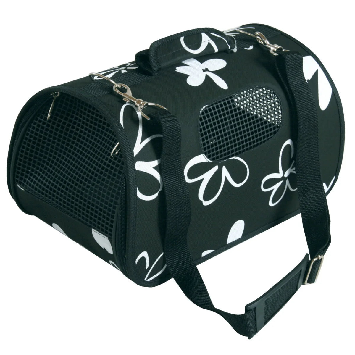 Zolux Pet Carrier Flower - Black / Large