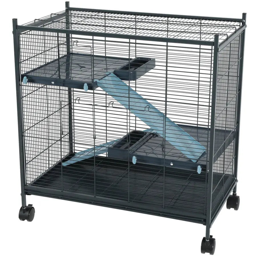 Zolux Rodent Cage Indoor 2 Mini Loft Blue - Blue