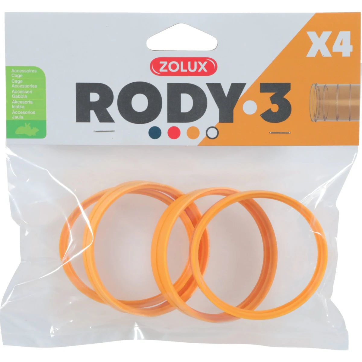 Zolux Rody 3 Cages Connector Ring - Yellow