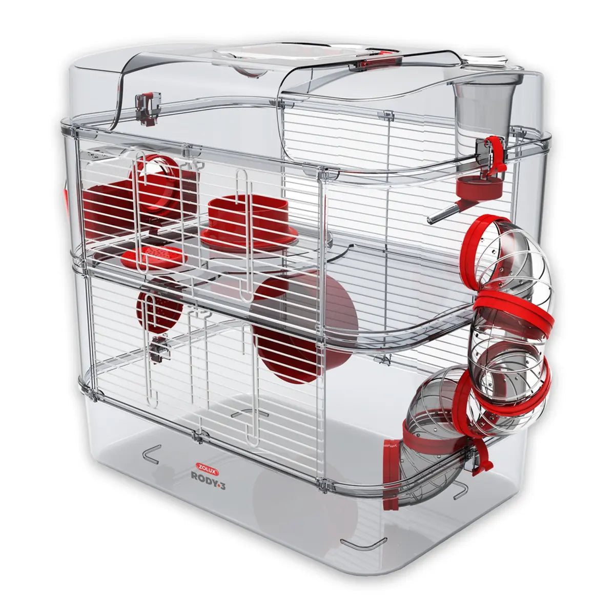Zolux Rody 3 Duo Rodent and Small Animals House - Red