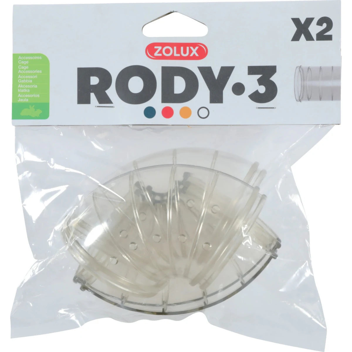 Zolux Rody 3 Elbow Tube x2 - One Size