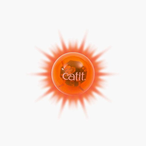 Catit Senses 2.0 Fireball Illuminated Cat Toy - front view