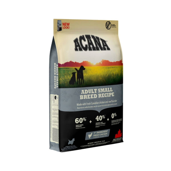 Elevate your small-breed dog's nutrition with Acana Small Breed Adult Dog Dry Food. This grain-free formula with premium ingredients ensures your beloved companion a healthy and joyful life. 