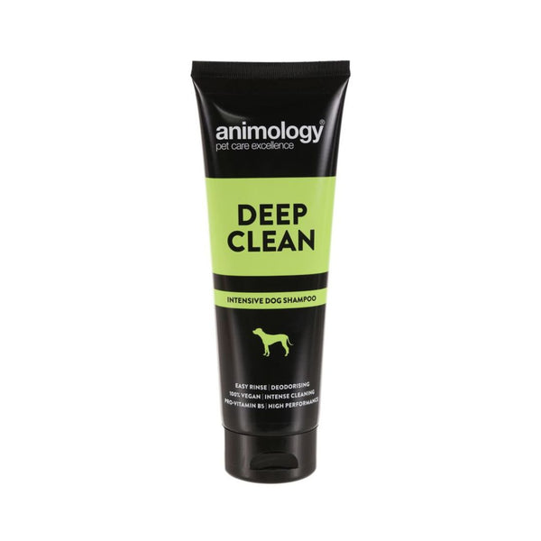 Animology Deep Clean Dog Shampoo offers high-quality, vegan-friendly ingredients that work with thick coats for an intense and gentle clean.