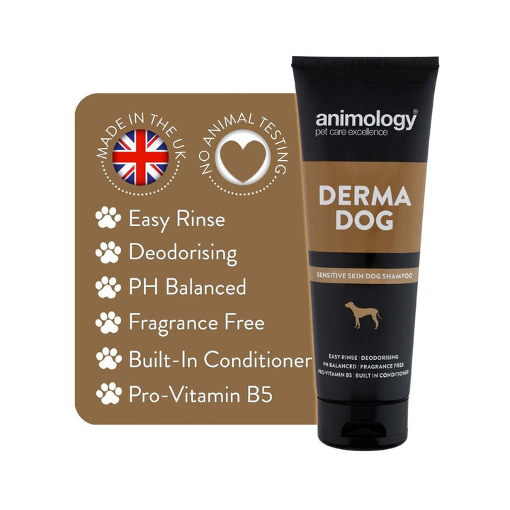 Animology Derma Dog Shampoo is built with conditioner and pro-vitamin B5. As a result of its use, the skin can be taken care of without any damage to the skin 3.