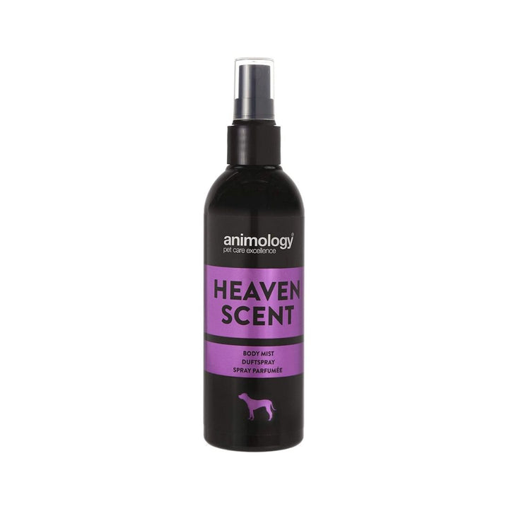 Animology Heaven Scent Body Mist is specially formulated for female dogs. This deodorizing spray features a delicate and feminine scent with floral fragrances.