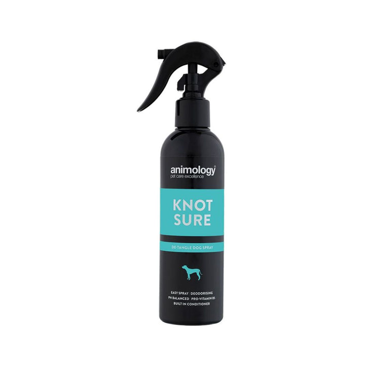 Animology Knot Sure Deodorizing anti-tangle spray, Mild and pH-balanced formulation, and Infused with our ‘Signature’ scent for a fresh-smelling coat.