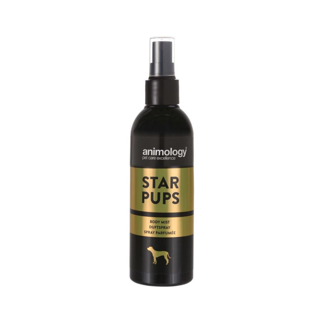 Animology puppy deodorizer. Made with high-quality ingredients, this mild scent spray effectively eliminates unpleasant odors and leaves a pleasant fragrance.