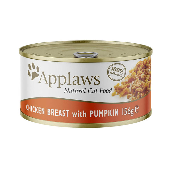 Applaws Chicken Breast with Pumpkin Cat Wet Food - Front Tin