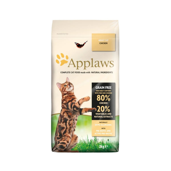 Applaws Chicken dry cat food uses meat as its only source of protein and can be effectively converted into energy by your cat.
