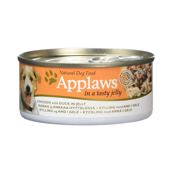 Applaws Chicken with Duck in Jelly Dog Wet Food - Natural Ingredients, No Additives - Front Tin