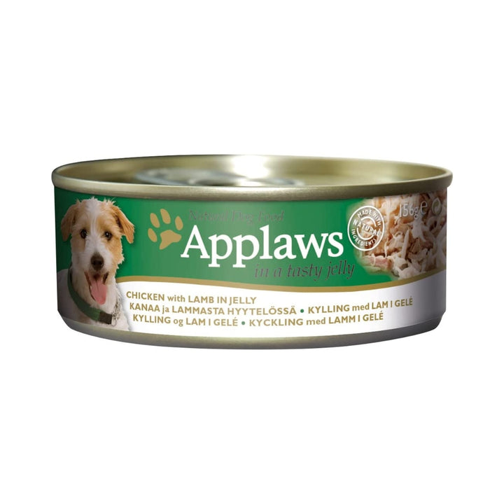 Applaws Chicken with Lamb in Jelly Tin Dog Wet Food - Natural Ingredients, High Protein - Front Tin