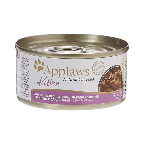 Applaws Sardine Kitten Wet Food - Front Tin