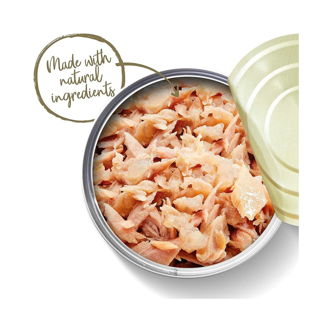 Applaws Senior Tuna with Salmon in Jelly Wet Cat Food - Open tin 