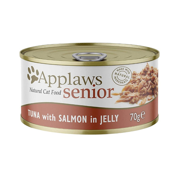 Applaws Senior Tuna with Salmon in Jelly Wet Cat Food - Front Tin
