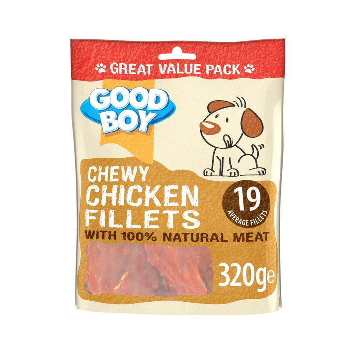 Armitage Chewy Chicken Fillets Dog Treats, These low-fat dog treats are made with 100% natural chicken breast meat and are sure to get your dogs' tail wagging.