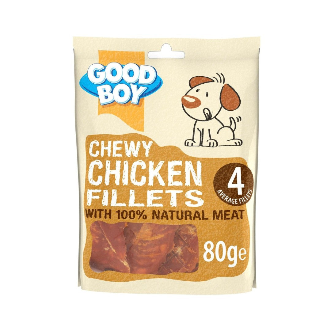 Armitage Chewy Chicken Fillets Dog Treats, My favorite trick is making dogs’ tails waggle; I’m just that succulent and tasty. 