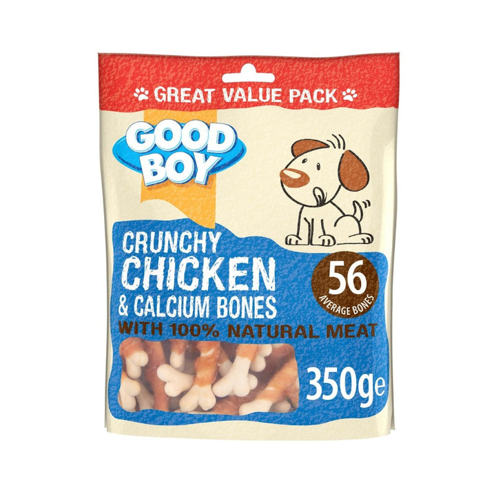 Armitage Goodboy Chicken & Calcium Bones Dog Treats, These Crunchy Chicken & Calcium Bones are made with 100% natural chicken breast meat.