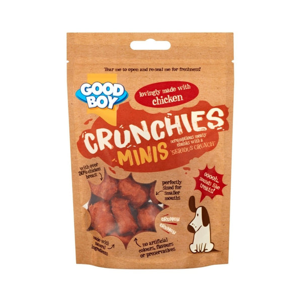 Armitage Crunchies Mini Chicken Dog Treats, Crunchies scrumptious meaty chunks with a Serious Crunch.