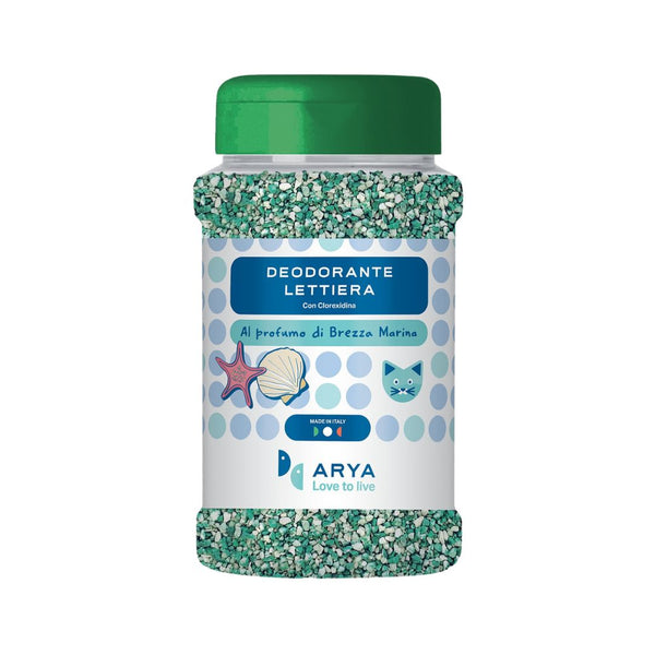 Arya Sea Breeze Cat Litter deodorizer Natural clay cat litter deodorizer. An effective remedy for bad odors can be used on all types of cat litter.