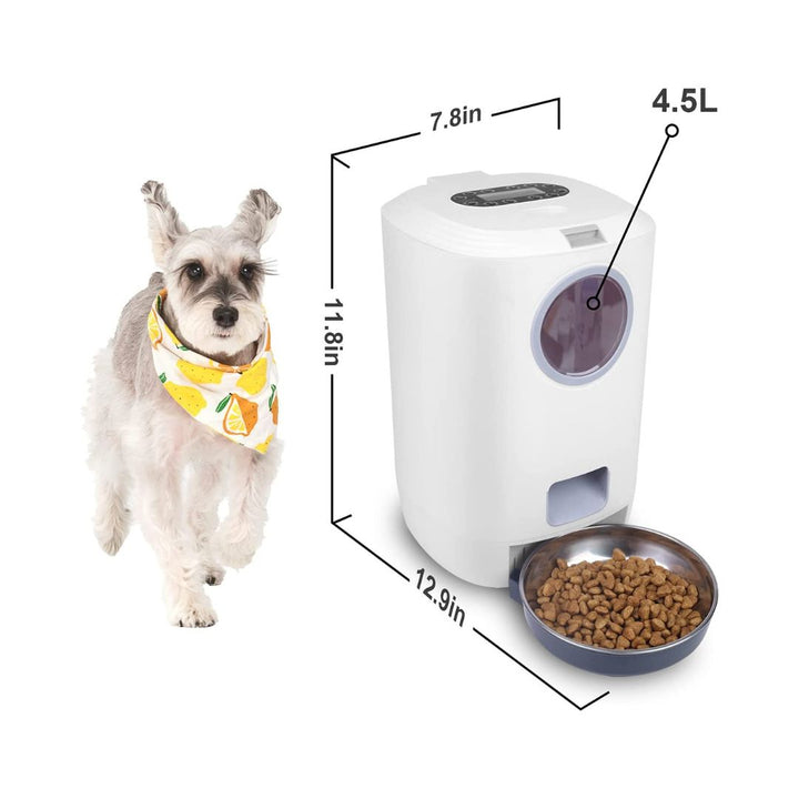 Automatic Pet Feeder With Clear Window 4.5L Petz.ae 2