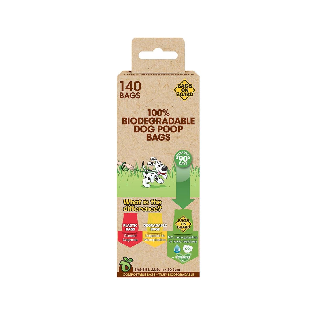 Bags on Board Compostable Dog Waste Bags 140 Pack
