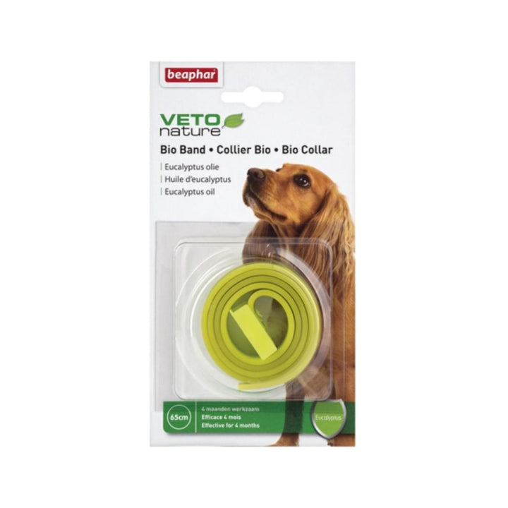 Beaphar Bio Dog Collar with a fresh and hygienic effect. This collar is designed to care for your pet using natural oils.