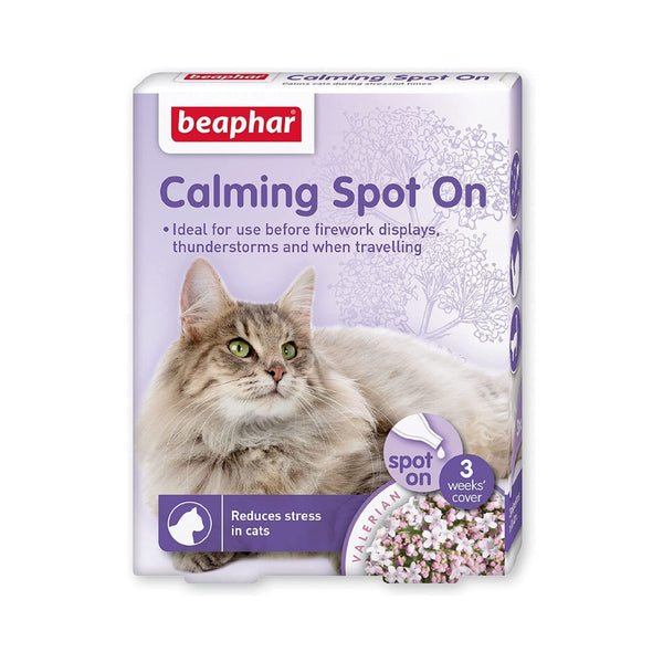 Beaphar Calming Spot On is a scientific, natural solution to reduce problem behavior and stress in cats. 
