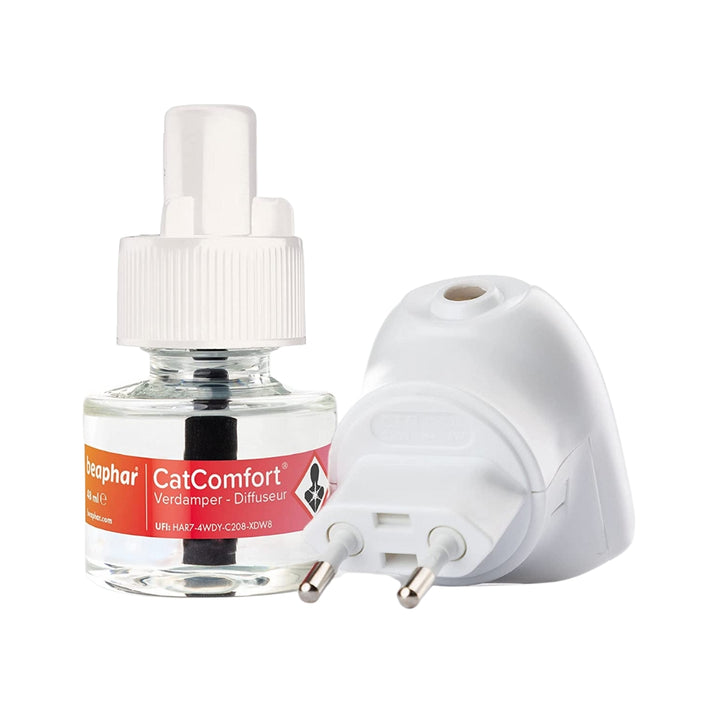 Beaphar CaniComfort Calming Diffuser is reducing dog behavior, as barking, furniture destruction, urinary marking, excessive licking, scratching, or general feelings of anxiety - Full.