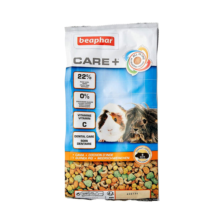 Beaphar Care+ Guinea Pig Food is a highly palatable and well-balanced super-premium Pig feed developed in collaboration with veterinary surgeons 1.5kg.