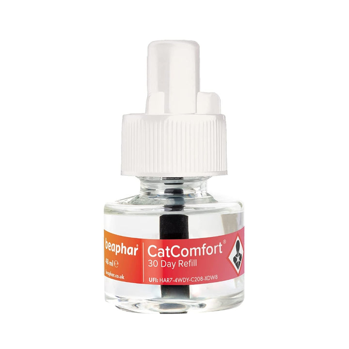 Beaphar CatComfort Refill 48ml offers cats a simple, efficient way to decrease destructive behaviors, such as scratching, urination, and anxiety Full. 
