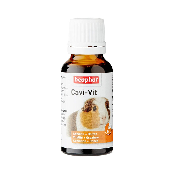 Beaphar Cavi Vit Guinea Pig Vitamin 20ml is specifically designed to provide guinea pigs with the necessary level of Vitamin C - Full.