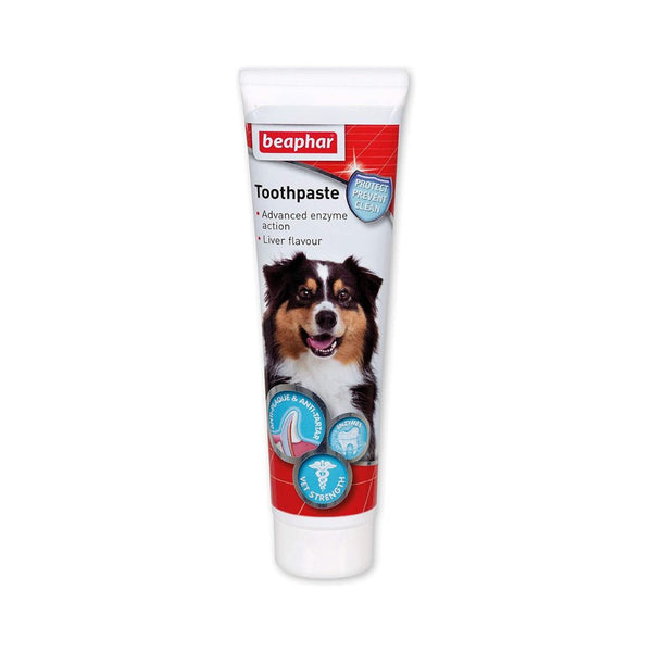 Beaphar Dogs Toothpaste is a daily dental care solution for your furry friend. With a delicious meat flavor, this toothpaste helps prevent the buildup of plaque and tartar.