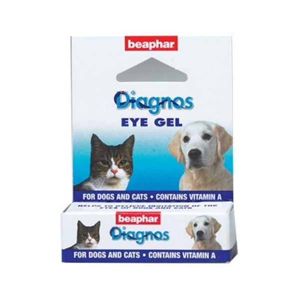 Beaphar Diagnos Eye Gel for Dogs and Cats is packed with Vitamin A, known to revitalize and moisturize the eyes and connective tissues. It's also effective in soothing eye irritation.