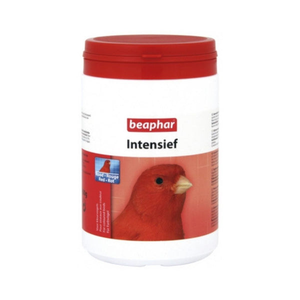 Beaphar Intensive Red Effectively improves the red color in all colored birds, such as canaries, linnets, goldfinches, cardinals, and flamingos.