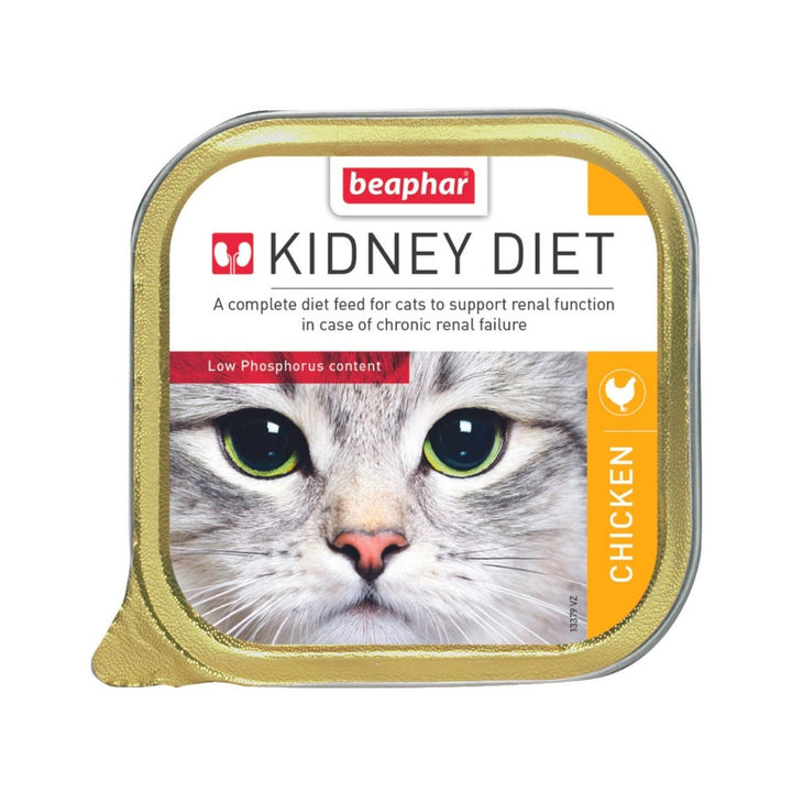 Beaphar Kidney Renal Diet Chicken Cat Wet Food A complete diet feed for the cats to support renal function in case of chronic renal failure. 