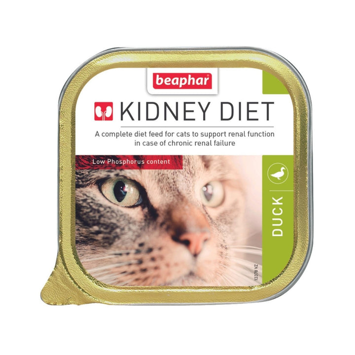 Beaphar Kidney Renal Diet Duck Cat Wet Food A complete diet feed for the cats to support renal function in case of chronic renal failure.