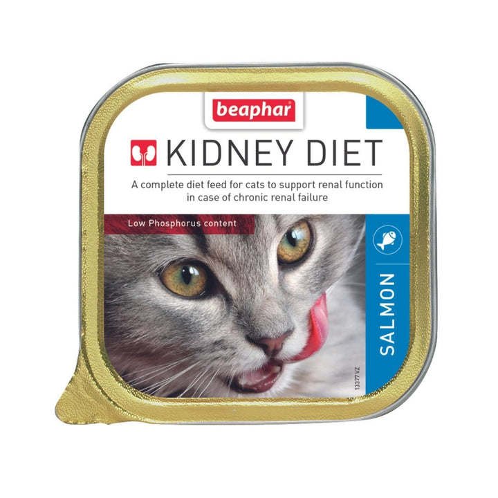 Beaphar Kidney Renal Diet Salmon Cat Wet Food A complete diet feed for the cats to support renal function in case of chronic renal failure. 