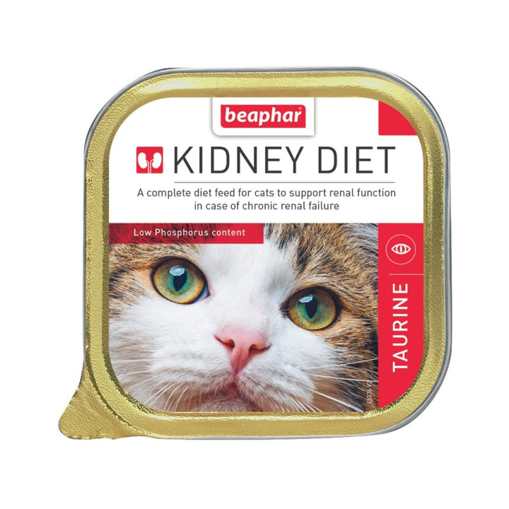 Beaphar Kidney Renal Diet Taurine Beaphar Kidney Renal Diet Taurine Cat Wet Food, A complete diet feed for cats to support renal function in case of chronic renal failure.