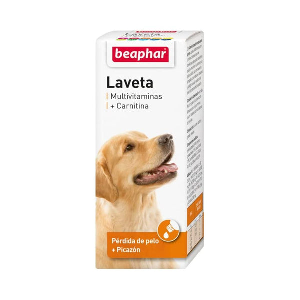 Beaphar Multi-Vit with Carnitine Dog Vitamins provides essential vitamins to help maintain healthy skin and coat. 