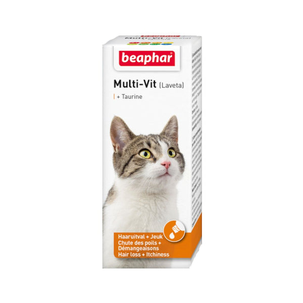 Beaphar Laveta Super Multi-Vitamin and Taurin for Cat is the perfect solution for hair loss and itching cats.