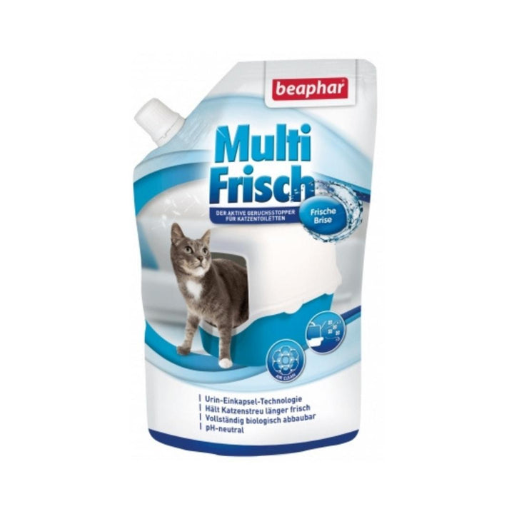 Beaphar Odor Litter Killer Multi Fresh 400g Floral Scent Petz.ae Multi Fresh is an innovative blend of natural, friendly microbes, enzymes, and a pleasant floral scent.