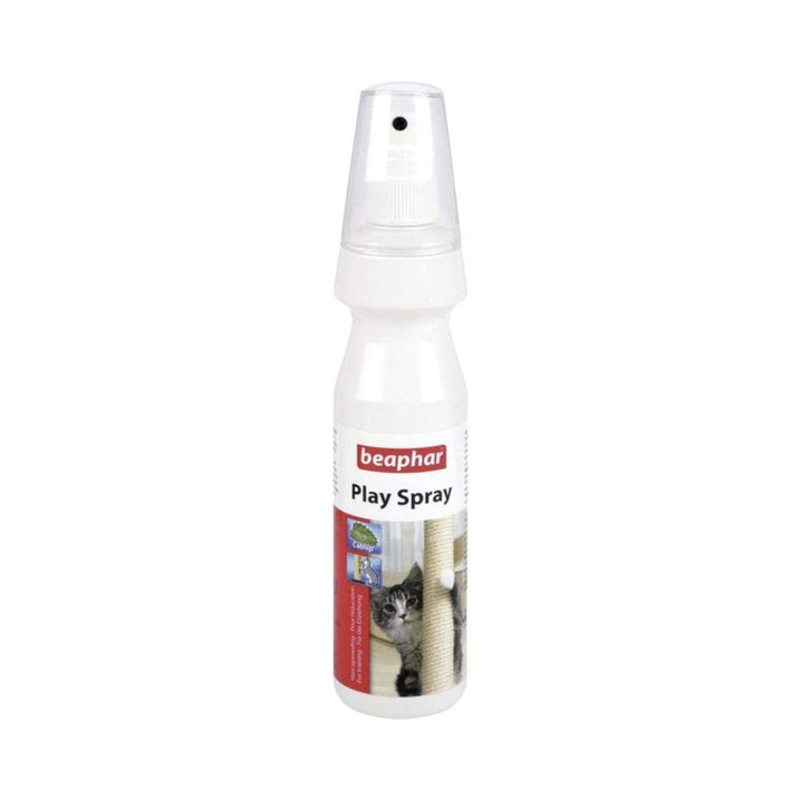 Stop your cats or playful kittens from scratching unwanted areas with Beaphar Play and Training Spray for Cats. This spray will draw them to the places you want them to be. 
